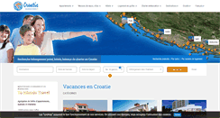 Desktop Screenshot of croatie-vacances-hotels.fr